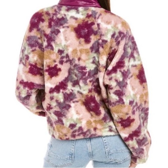 Johnny Was Calme Floral Fleece Sherpa Jacket - Picture 3 of 9